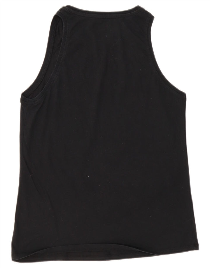 Nike Ženski Dri Fit Graphic Vest Top UK 10 Small Black
