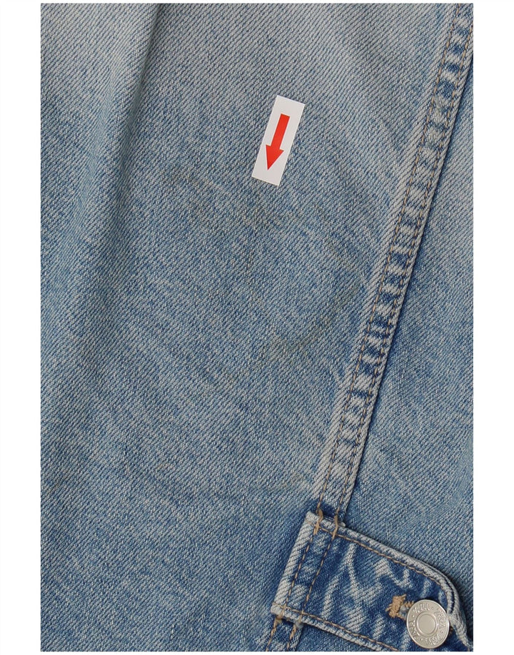 ZARA ženska kratka prevelika traper jakna UK 10 Small Blue Cotton