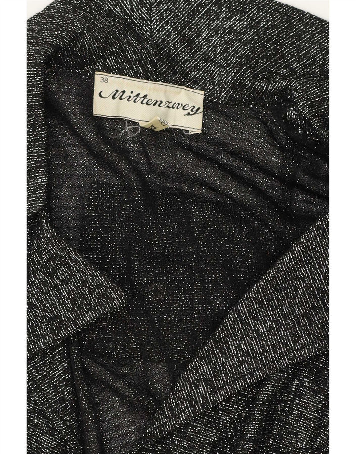 Vintage ženska bluza-košulja EU 38 srednje crna s flekama