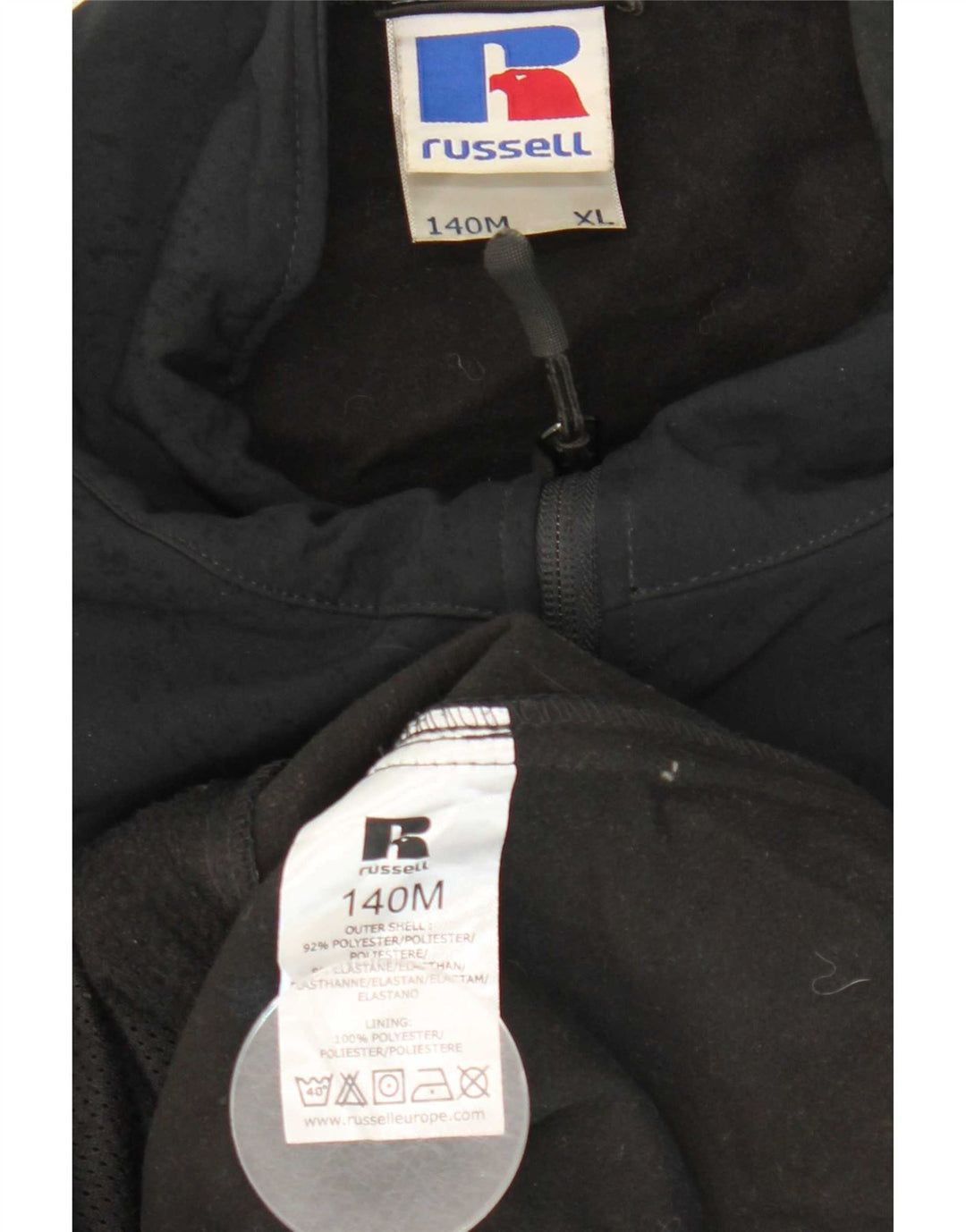 Russell atletska muška vjetrovka jakna UK 42 XL crni poliester