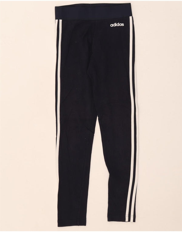 Adidas ženske tajice UK 4/6 XS tamnoplavi pamuk