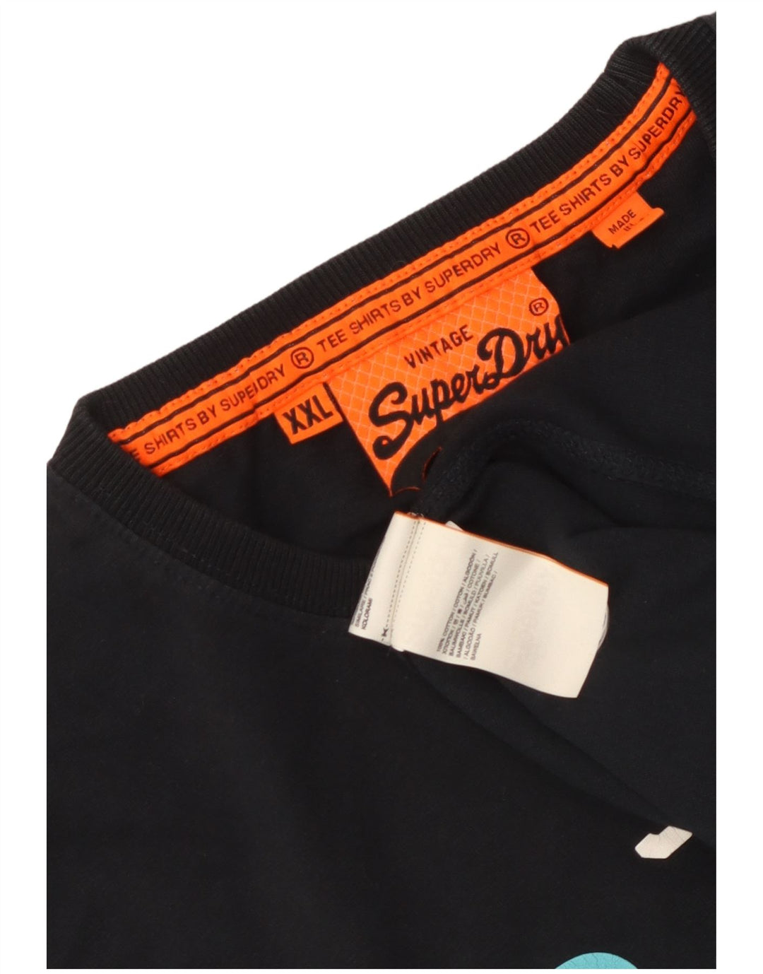 Superdry muška majica kratkih rukava s grafičkim motivima 2XL crni pamuk