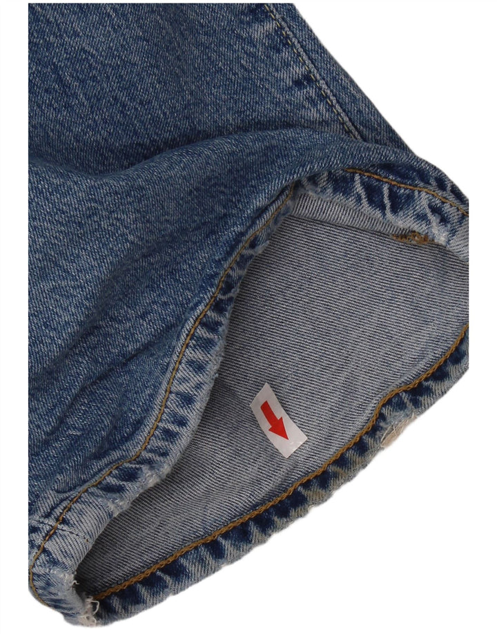 SUPERDRY Ženske traperice s oskudnim krojem W30 L30 Plavi pamuk