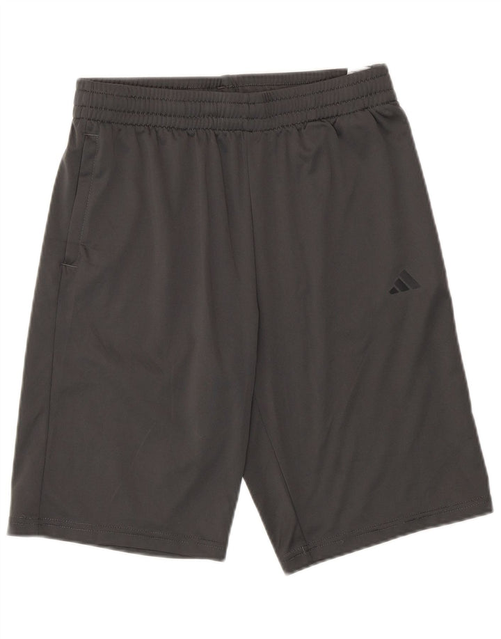 Adidas kratke sportske hlače za dječake 13-14 godina, sivi poliester