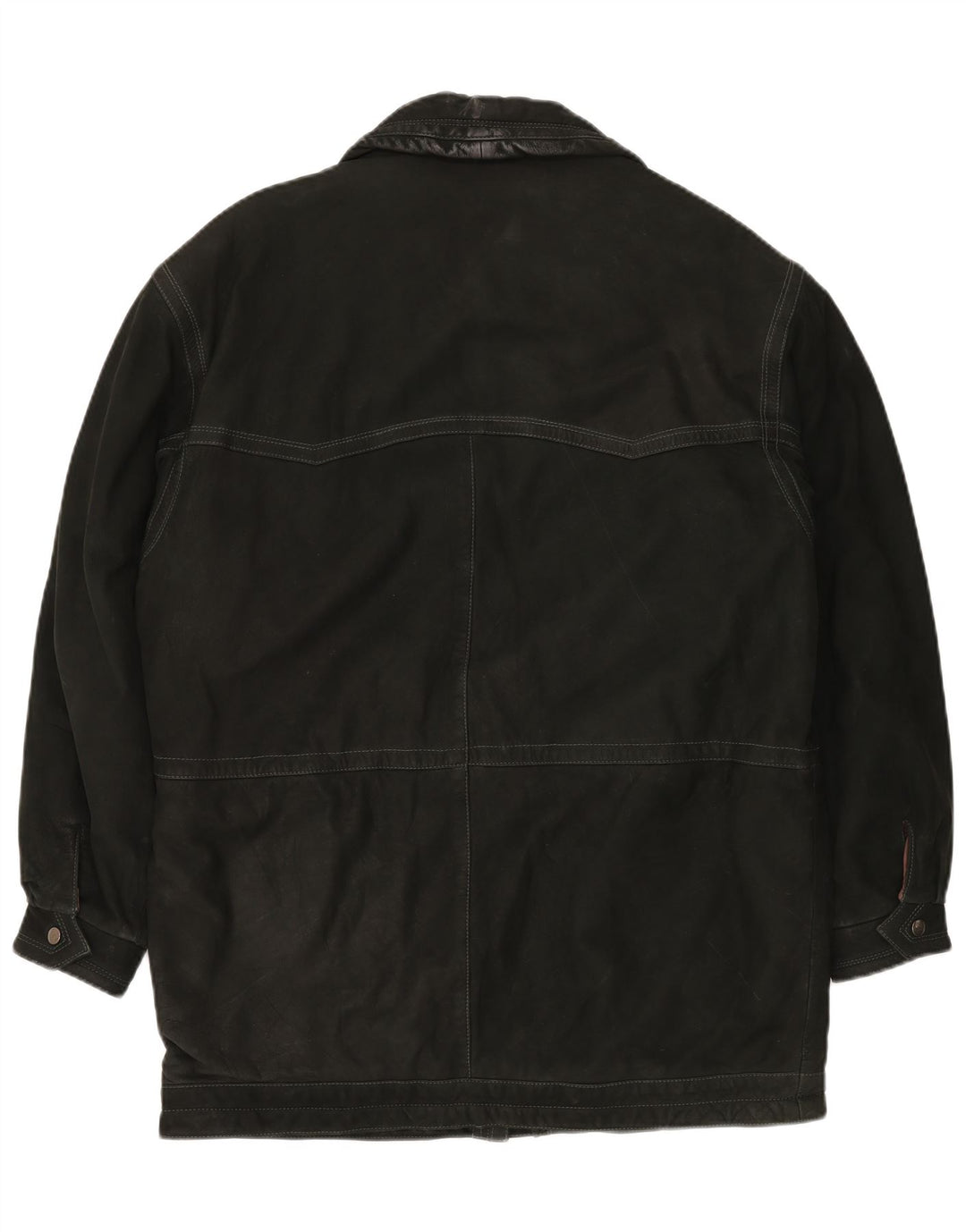 VINTAGE muški kožni kaput IT 52 XL crna koža