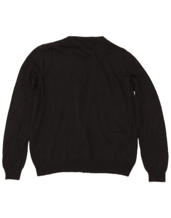 MARKS & SPENCER Ženski pulover s kardiganom UK 14 Srednje crne mrlje