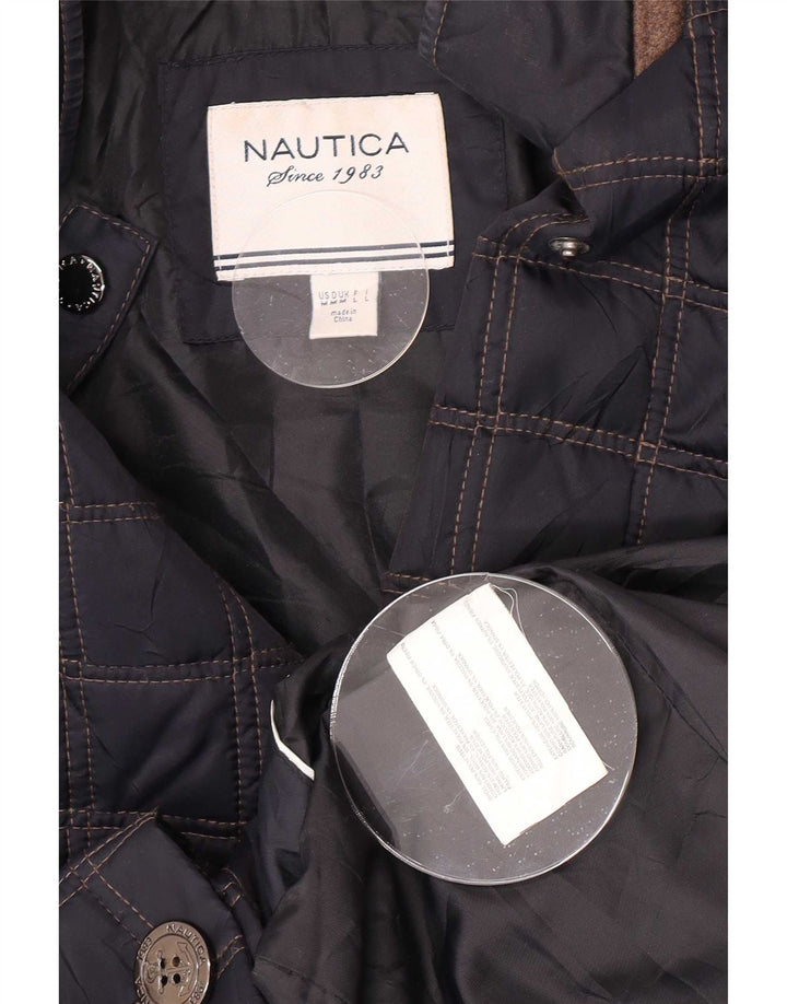 Nautica ženska prošivena jakna UK 14 srednje tamnoplavi poliester