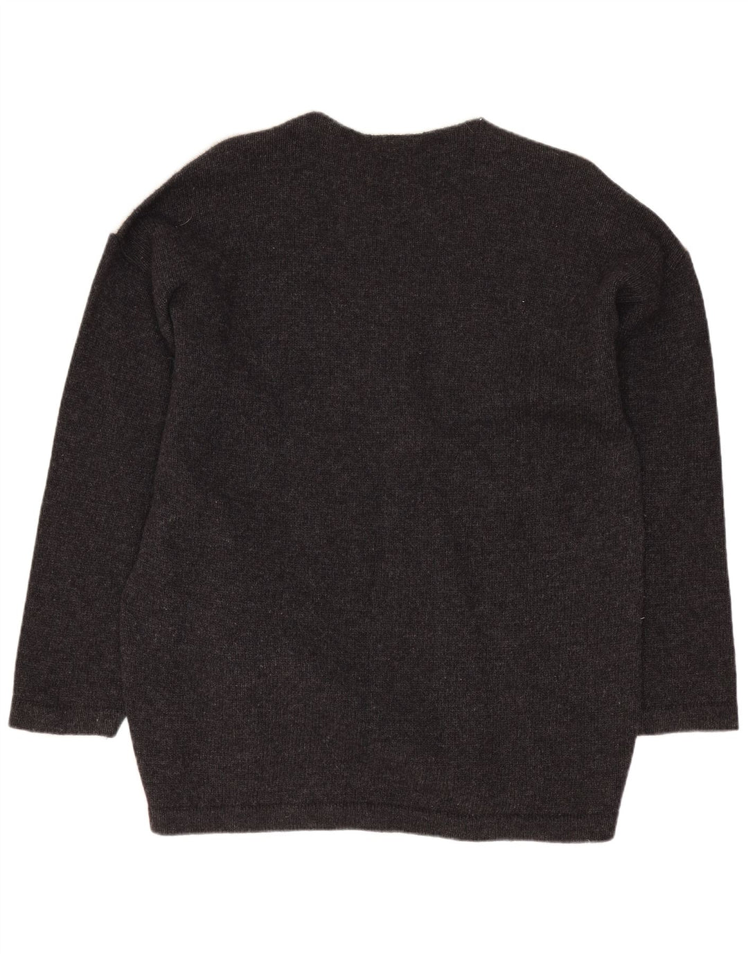 Ženski džemper s okruglim izrezom Cecilia Benetti UK 16 Large Gray Lambswool