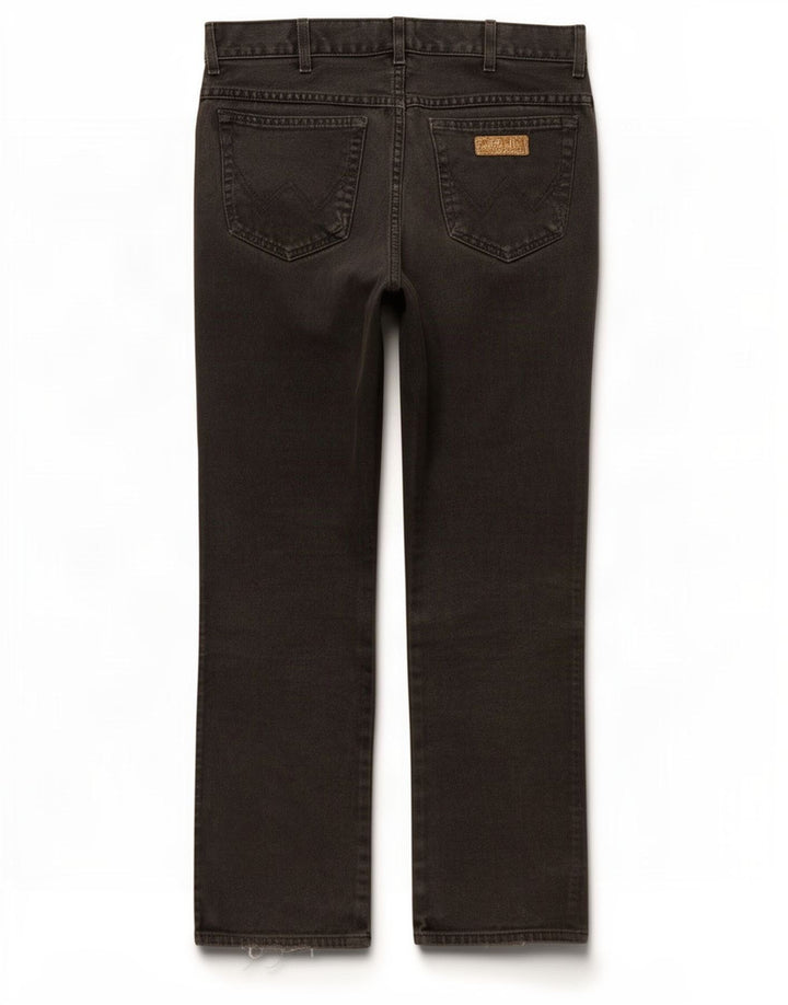 Wrangler muške ravne traperice W36 L32 crni pamuk