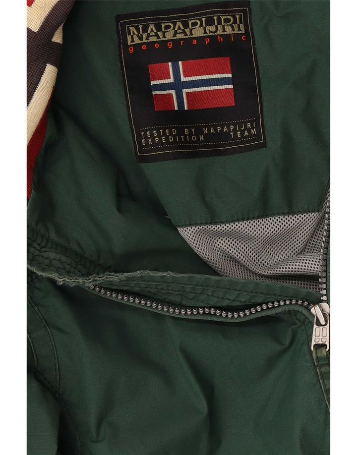 Napapijri Mens Geographic Bomber Jacket UK 36 Small Green