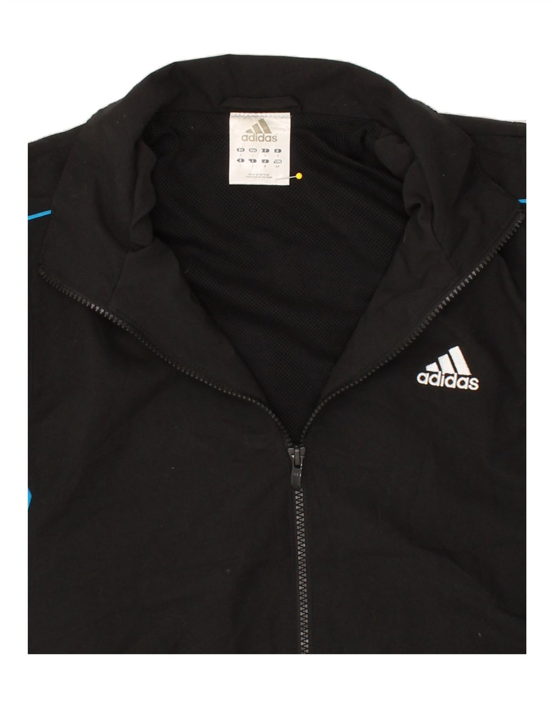 ADIDAS muška trenirka s grafičkim motivima, mala crna poliesterska jakna