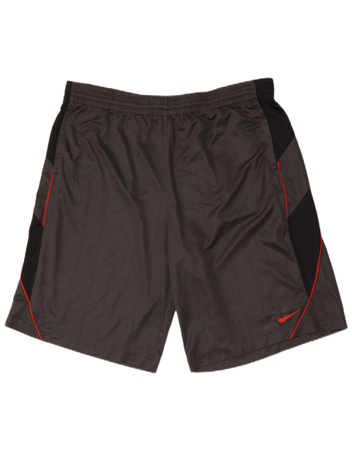 Nike muške sportske kratke hlače 2XL sivi poliester u boji