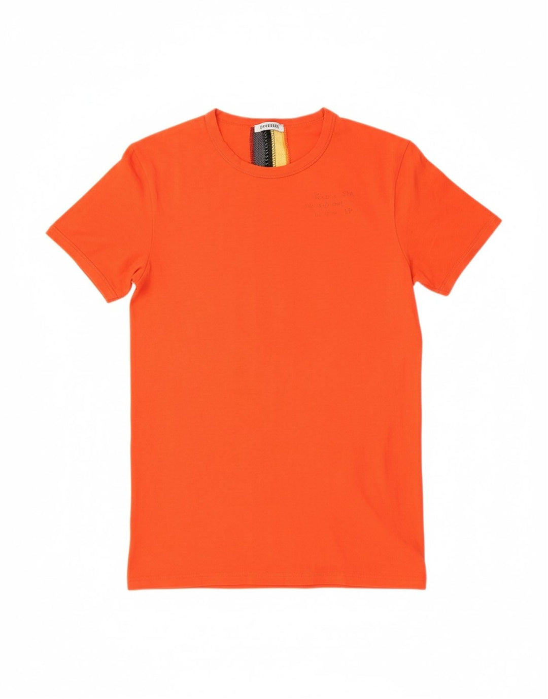 BIKKEMBERGS Mens Graphic T-Shirt Top Medium Orange Cotton