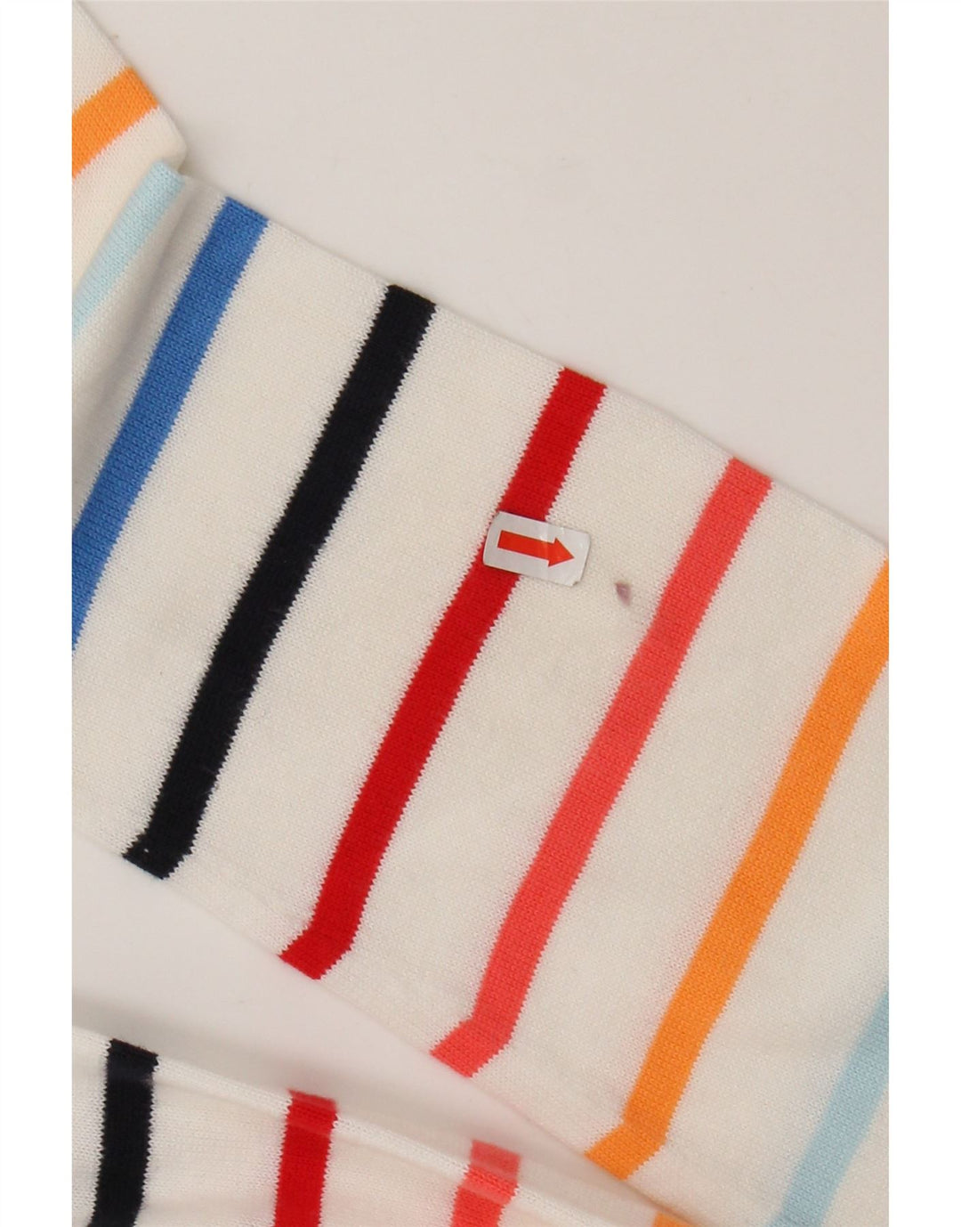 TOMMY HILFIGER Ženski džemper s V-izrezom UK 10 Male bijele pruge