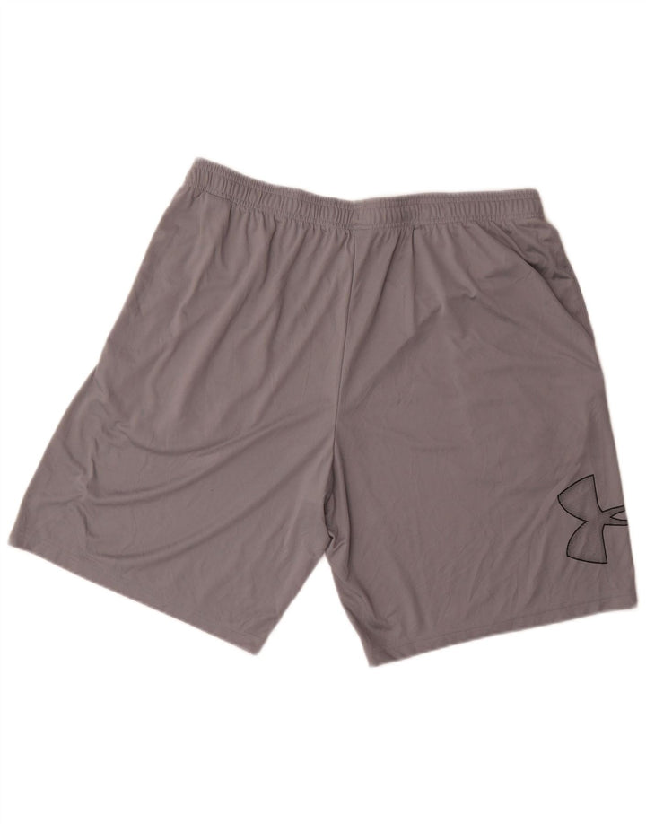 Under Armour muške sportske kratke hlače s grafičkim motivima XL sivi poliester
