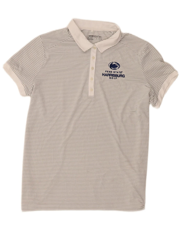 Nike ženska polo majica Dri Fit Graphic UK 20 2XL poliester s bijelim prugama