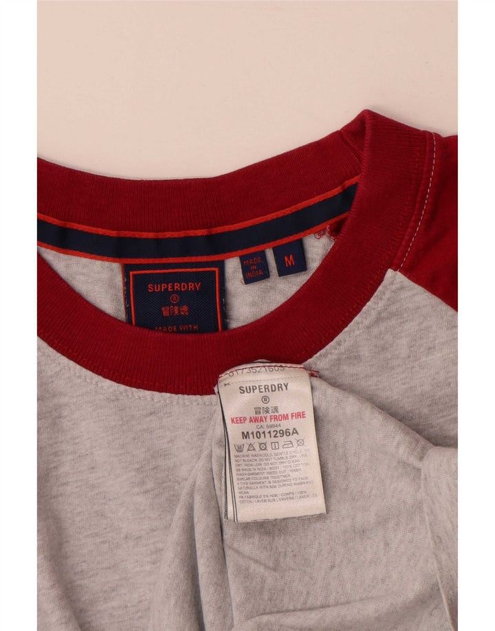 Superdry muška majica kratkih rukava, pamuk srednje sive boje
