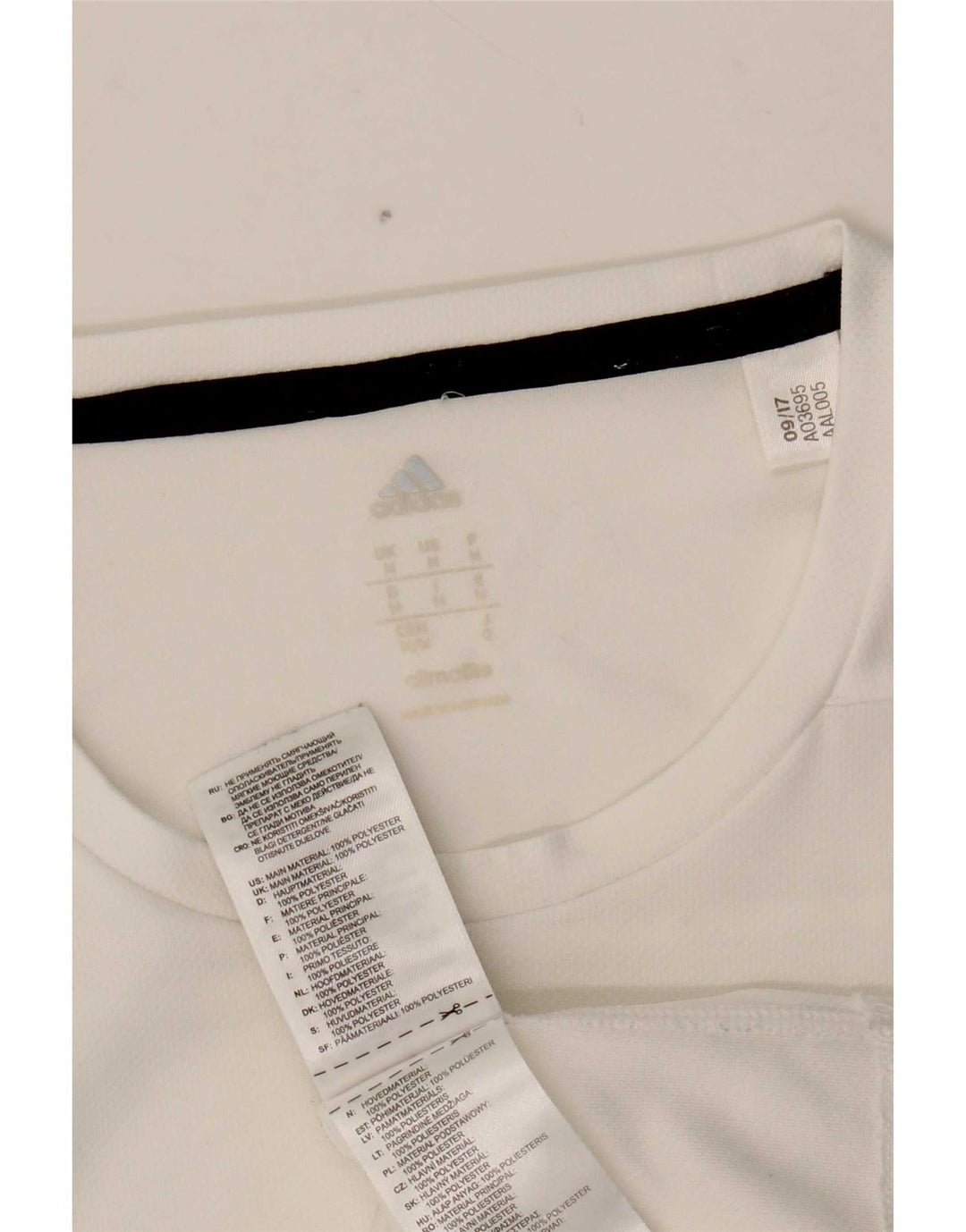 Adidas muška majica Climalite, srednji bijeli poliester