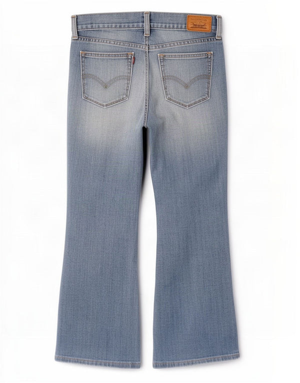 Levi's ženske 522 ultra niske traperice US 4 male W27 L28 plavi pamuk