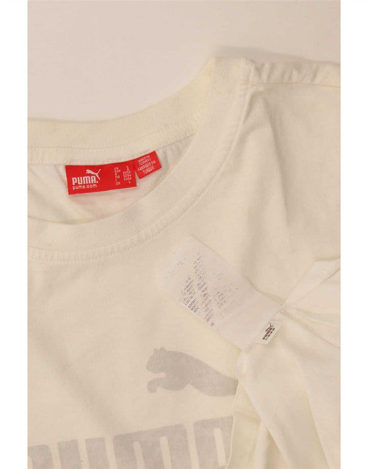 Puma muška velika bijela majica s grafičkim motivima