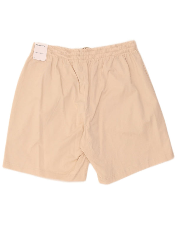 Nike Mens Swoosh Standard Fit Sport Shorts Large Beige Pamuk