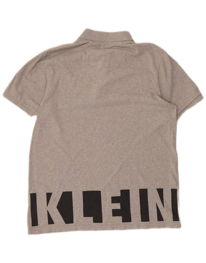 CALVIN KLEIN JEANS Muška polo majica srednje sive boje, pamuk