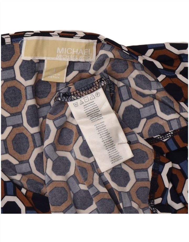 Michael Kors Top ženska bluza UK 14 velikih višebojnih geometrijskih oblika