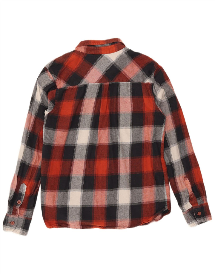 Mountain Warehouse muška flanelska košulja srednje crvene karirane pamučne boje