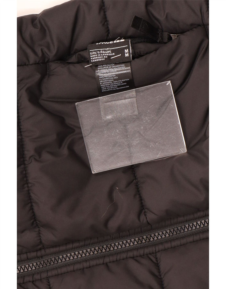 Podstavljena jakna s kapuljačom THE NORTH FACE za djevojčice 9-10 godina srednje crna