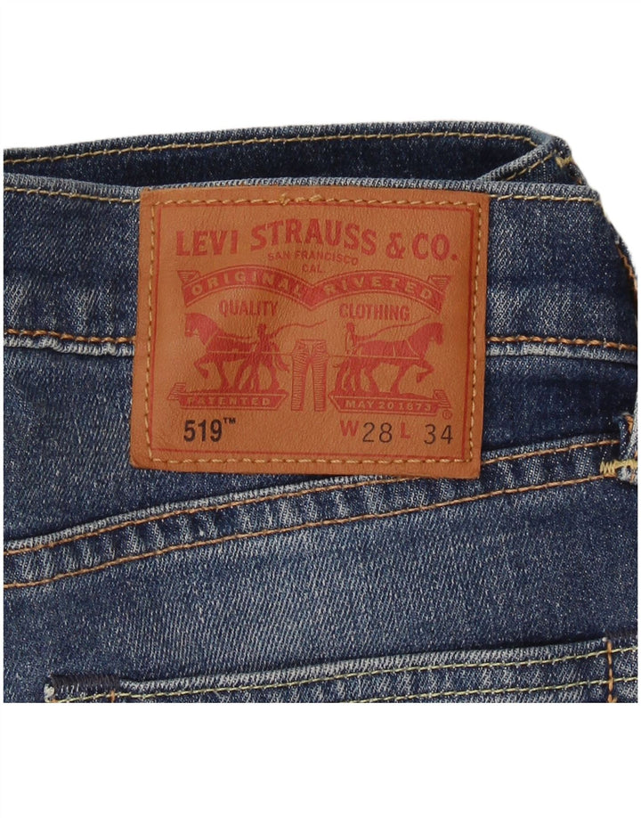 Levi's ženske 519 uske traperice W28 L34 plavi pamuk