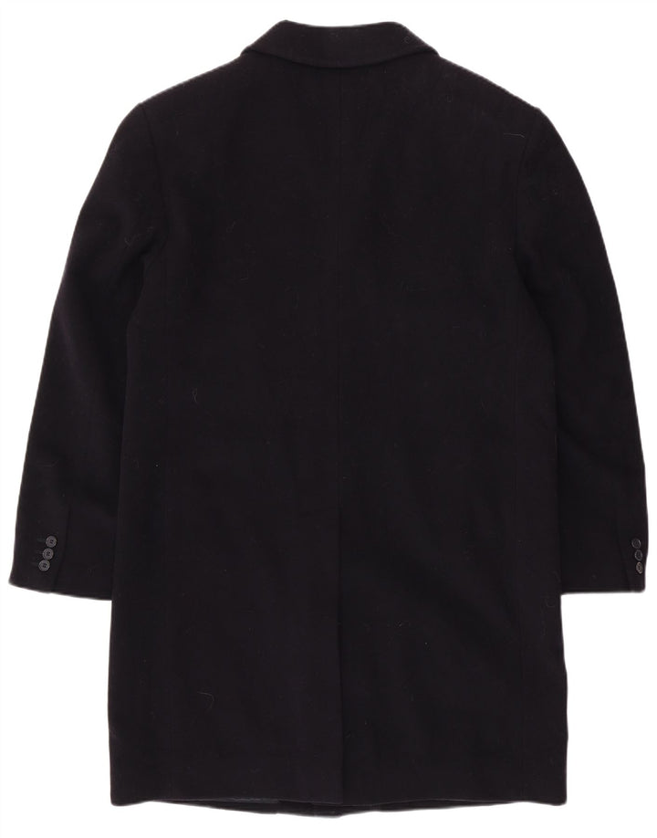 VINTAGE muški kaput UK 40 Large Navy Blue Wool