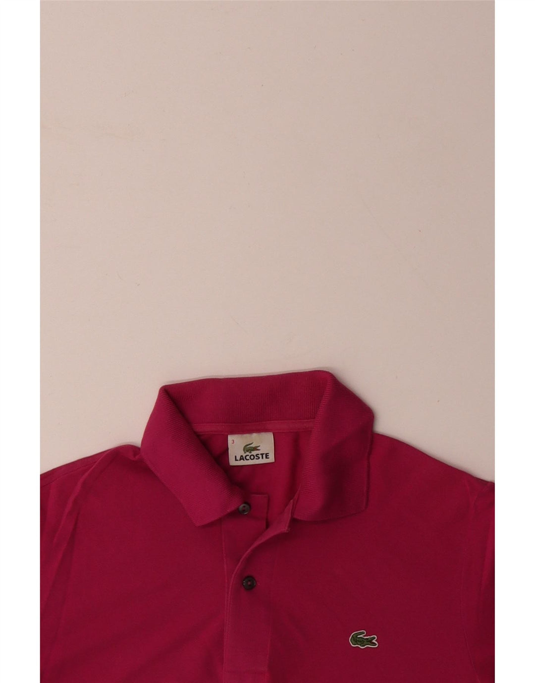 LACOSTE Muška polo majica veličine 3 mala, ružičasta pamučna