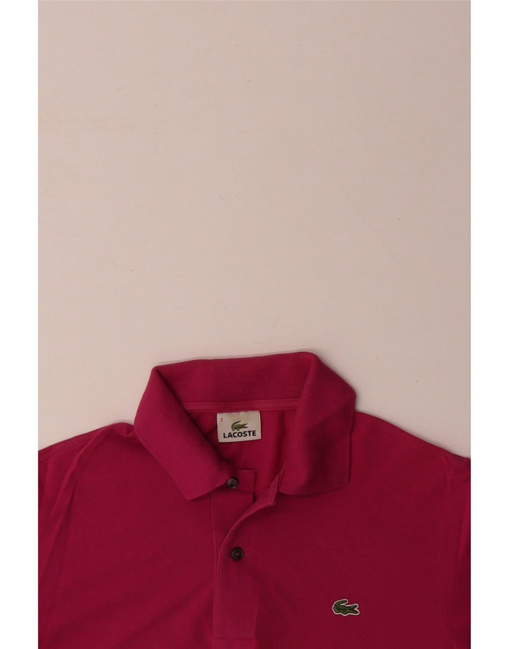 LACOSTE Muška polo majica veličine 3 mala, ružičasta pamučna