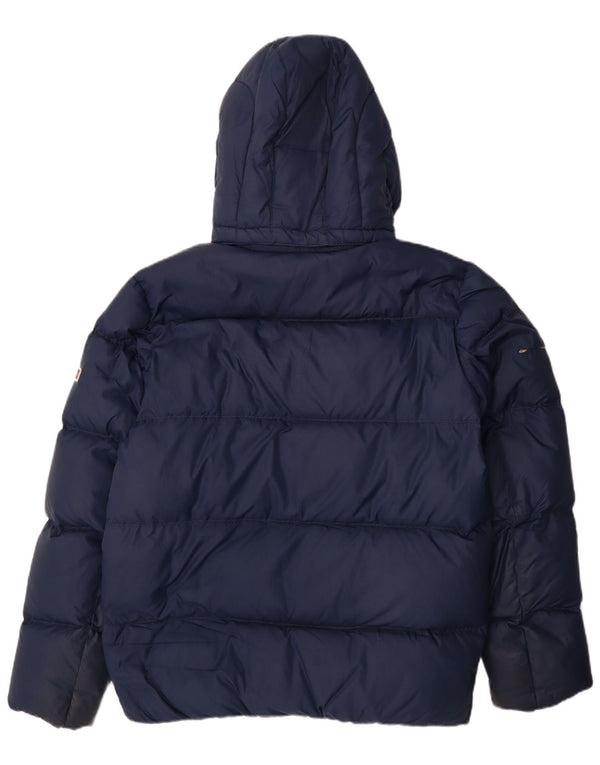 Tommy Hilfiger muška podstavljena jakna s kapuljačom UK 42 XL tamnoplavi poliester