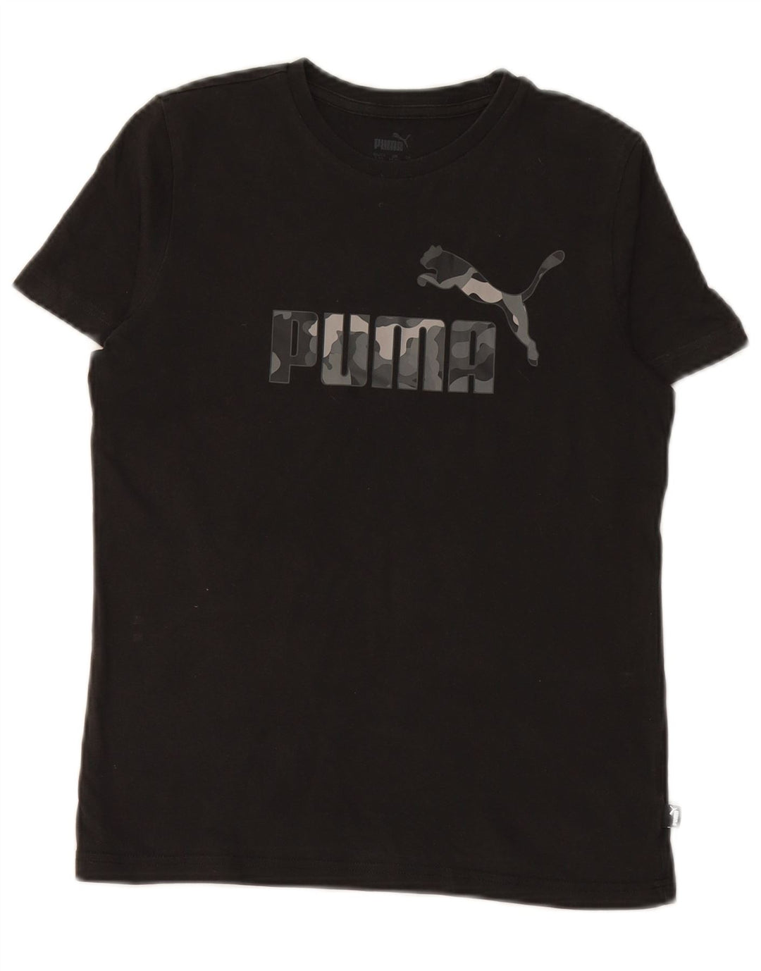 PUMA Boys Graphic T-Shirt Top 13-14 Years Black