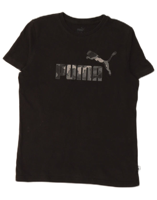 PUMA Boys Graphic T-Shirt Top 13-14 Years Black