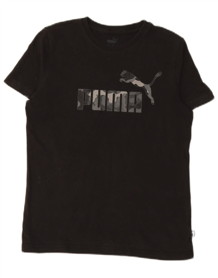 PUMA Boys Graphic T-Shirt Top 13-14 Years Black