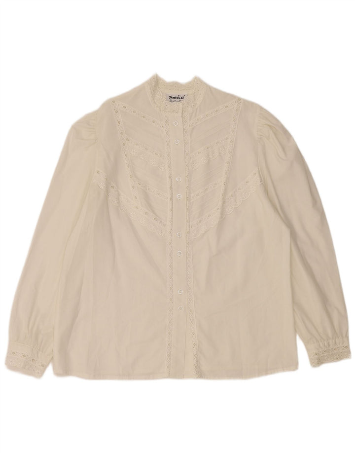 MEICO ženska košulja bluza EU 44 XL bijela cvjetna