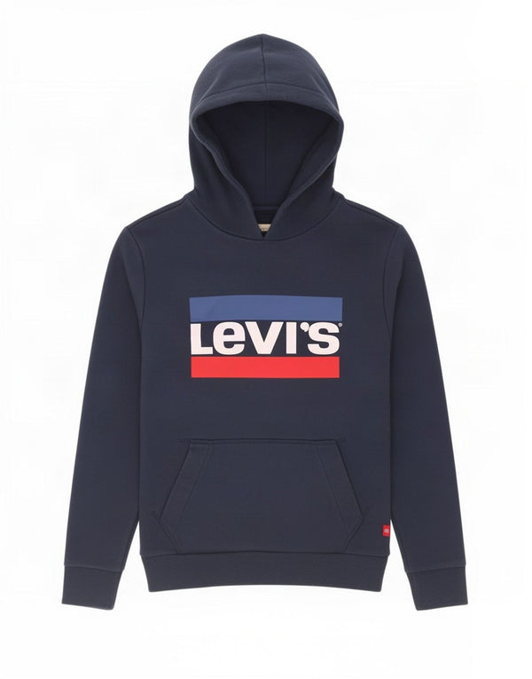 Levi's Boys majica s kapuljačom s kapuljačom, 13-14 godina, tamnoplavi pamuk