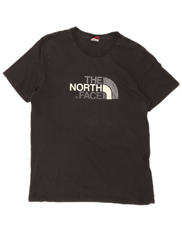 THE NORTH FACE Mens Graphic T-Shirt Top Large Black Cotton