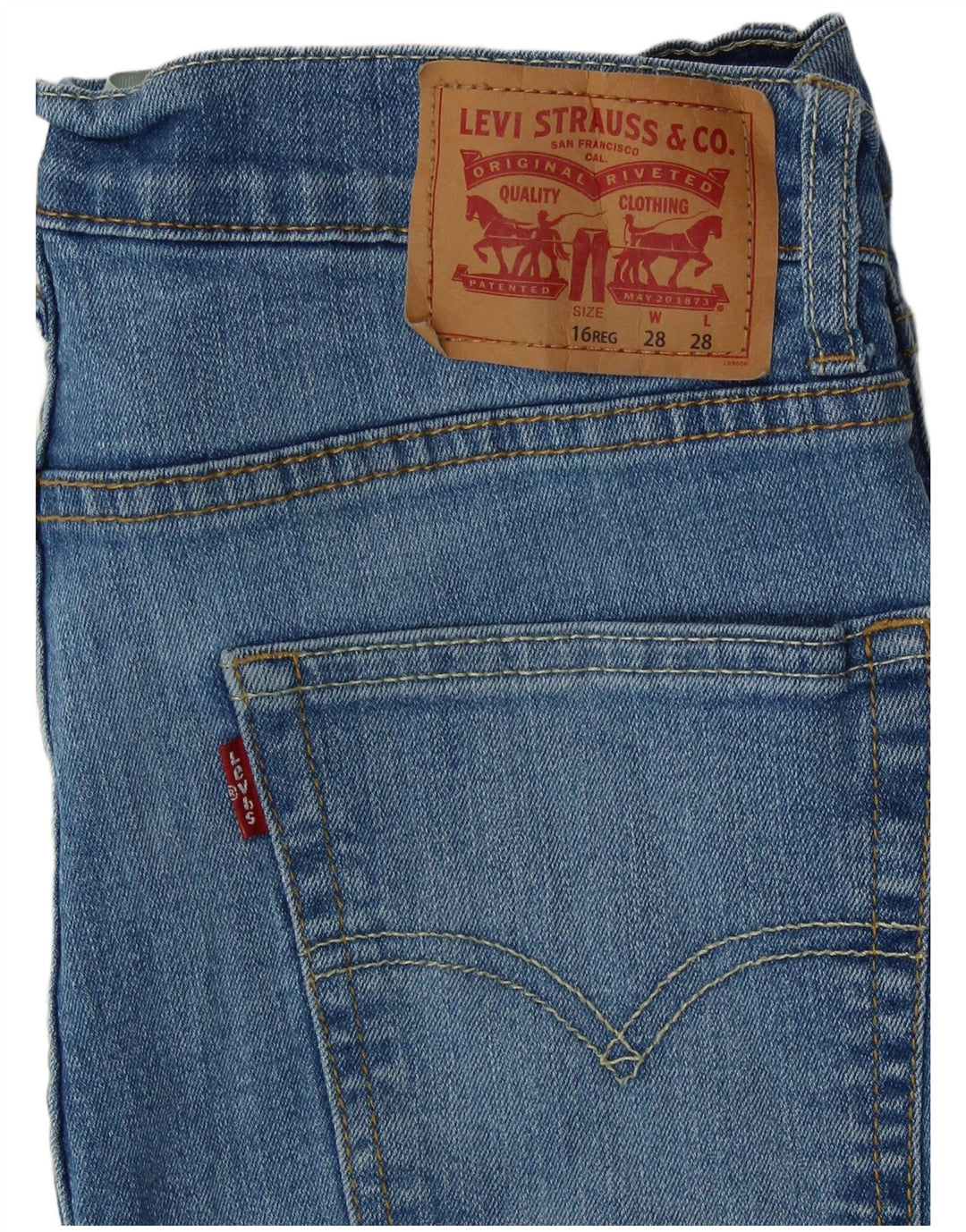 LEVI'S Girls 510 uske traperice 15-16 godina W28 L28 plavi pamuk