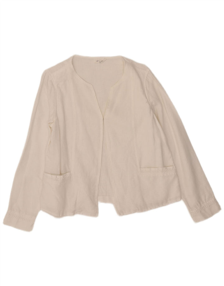 Thought Womens Cardigan Top UK 10 Small White