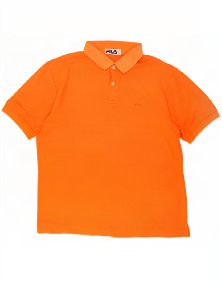 Fila Muška polo majica IT 46 Mala narančasta pamuk