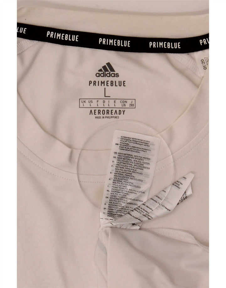 Adidas muška Aeroready majica kratkih rukava, veliki bijeli poliester