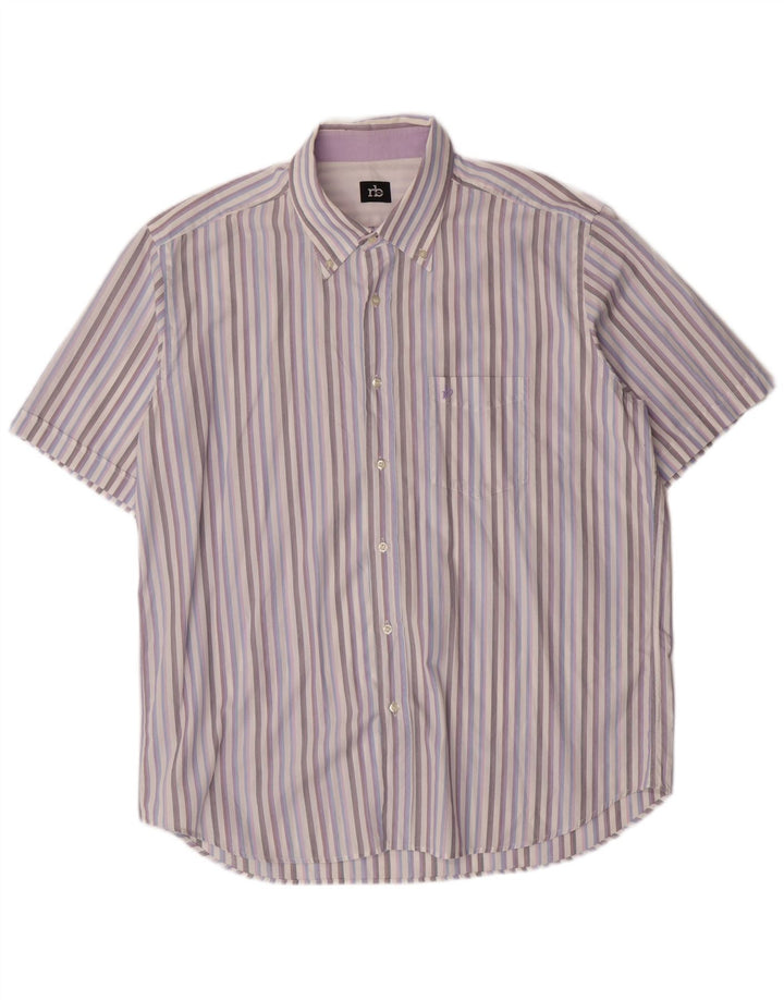 Roccobarocco muška košulja veličina 46 18 1/2 XL na višebojne pruge