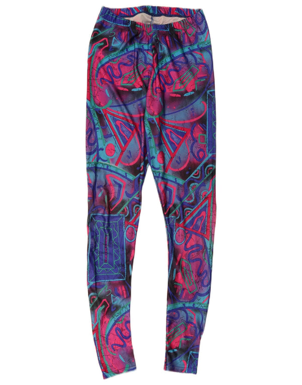 VINTAGE ženske tajice UK 6 XS Višebojne geometrijske