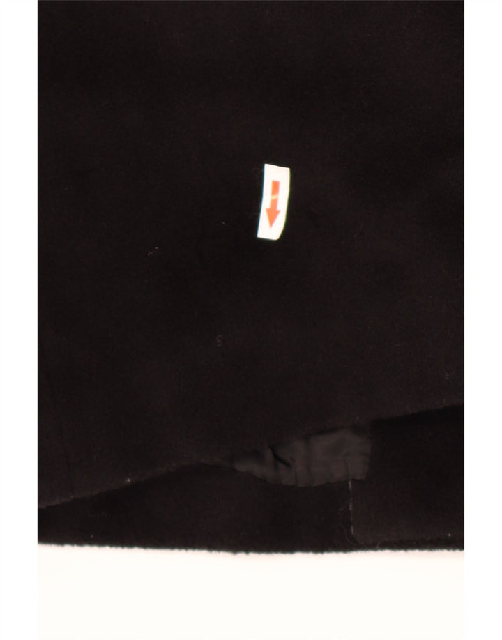 Max Mara ženski vuneni kaput s dvorednim kopčanjem UK 12, srednji crni vuneni klasik