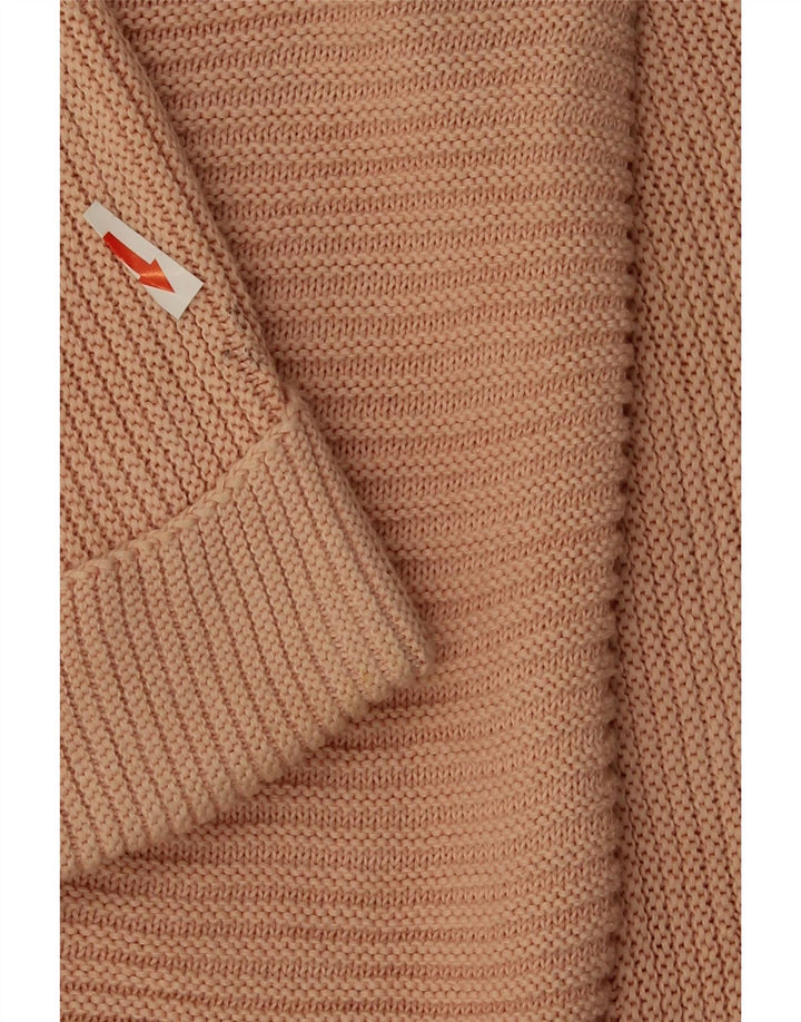 Ženski džemper s V-izrezom Massimo Dutti UK 16 Veliki ružičasti