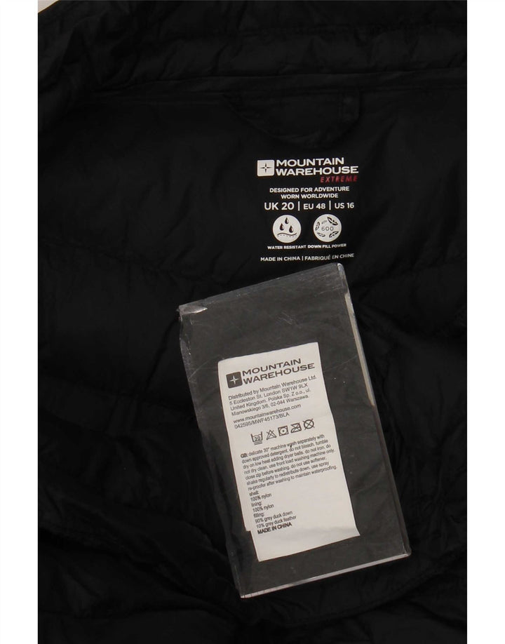 Mountain Warehouse Ženska podstavljena jakna UK 20 2XL crni najlon