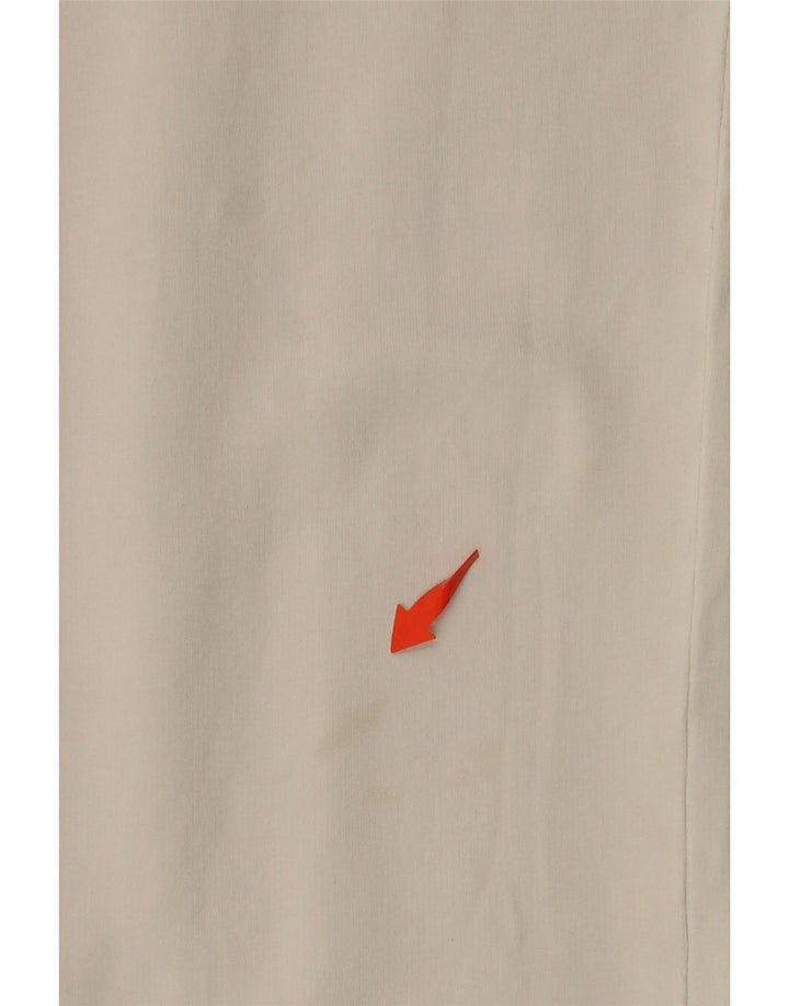 TRUSSARDI Ženske trenirke Hlače UK 14 srednje bijele pamučne boje